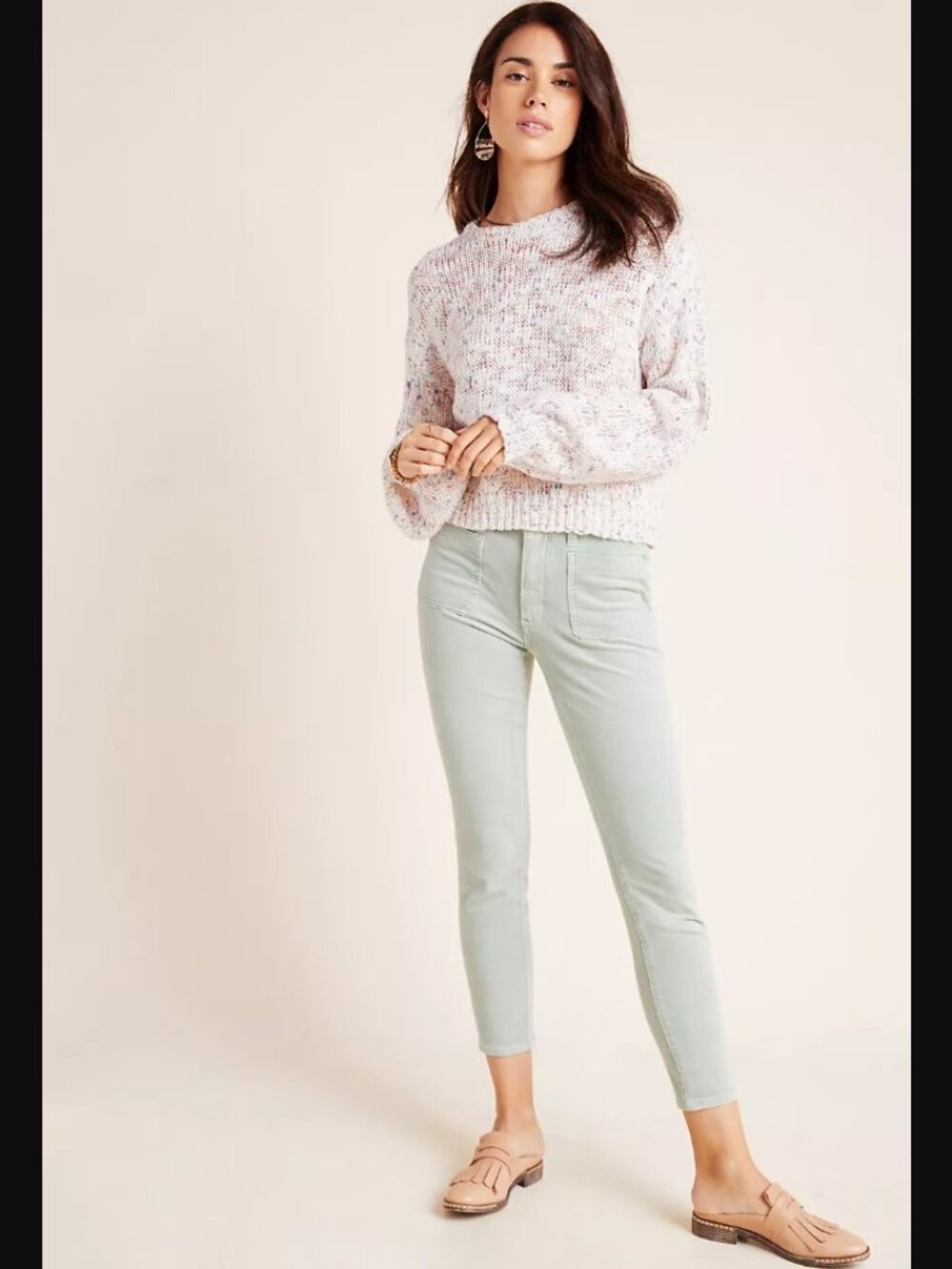 Antrhopologie Pilcro and the Letterpress High-Rise Skinny Corduroy Ankle Pants